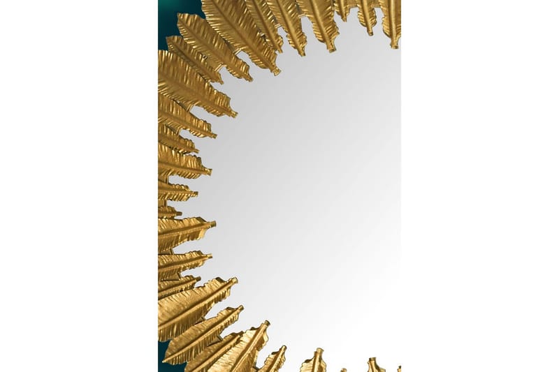 Spegel Wohnling Fjädrar metallram rund 68 cm modern - Inredning - Väggdekor - Dekorplast & kakeldekor