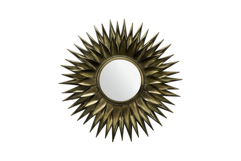 Spegel Wohnling Sun Style Metallram Rund 60 cm - Inredning - Väggdekor - Dekorplast & kakeldekor