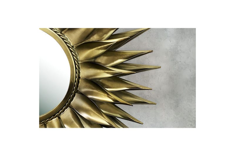 Spegel Wohnling Sun Style Metallram Rund 60 cm - Inredning - Väggdekor - Dekorplast & kakeldekor