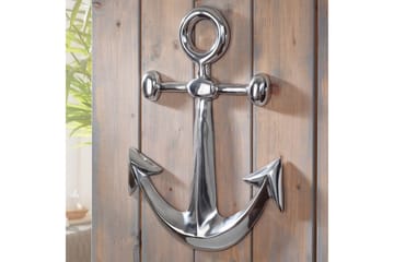 Väggdekoration Wohnling Ankare Maritim Handpolerad Aluminiumgjutning Modern - Inredning - Dekoration & inredningsdetaljer