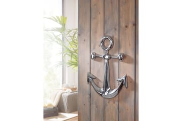 Väggdekoration Wohnling Ankare Maritim Handpolerad Aluminiumgjutning Modern - Inredning - Dekoration & inredningsdetaljer