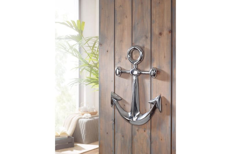 Väggdekoration Wohnling Ankare Maritim Handpolerad Aluminiumgjutning Modern - Inredning - Dekoration & inredningsdetaljer