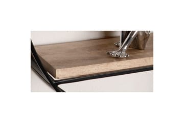 Vägghylla Wohnling Runt massivt trä metallram väggmonterad industriell - Förvaring - Hylla - Vägghylla