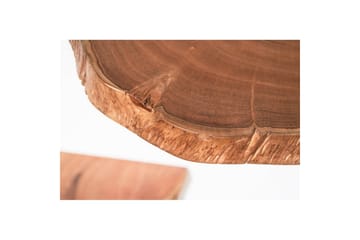 Vägghylla Wohnling Set om 3 flytande hyllor av trädskiva i massivt trä Lantlig stil - Inredning - Väggdekor - Dekorplast & kakeldekor