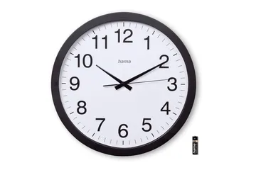 Väggklocka Hama Aruba 40 cm - Svart - Inredning - Väggdekor - Väggklocka & väggur