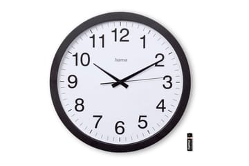 Väggklocka Hama Aruba 40 cm - Svart - Inredning - Väggdekor - Väggklocka & väggur