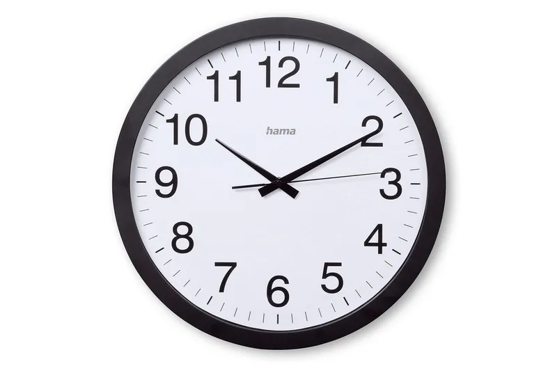 Väggklocka Hama Aruba 40 cm, Svart