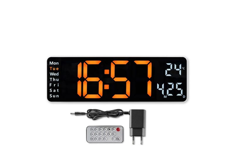 Väggklocka Hama Digital Santa Cruz - Svart - Inredning - Väggdekor - Väggklocka & väggur