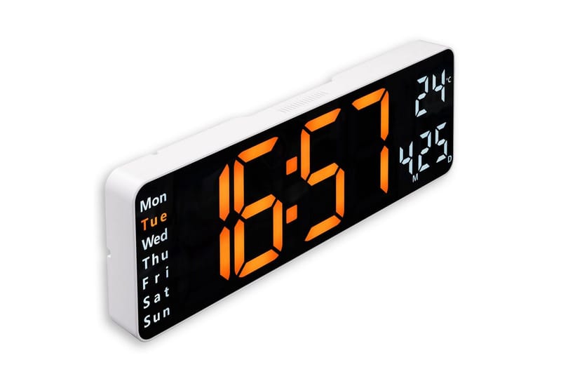 Väggklocka Hama Digital Santa Cruz - Svart - Inredning - Väggdekor - Väggklocka & väggur