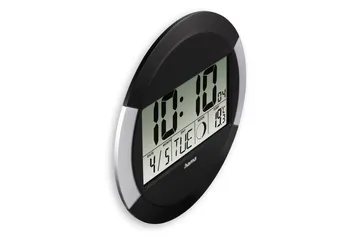 Väggklocka Hama Ischia med Radio Svart/Silver - Svart - Inredning - Väggdekor - Väggklocka & väggur