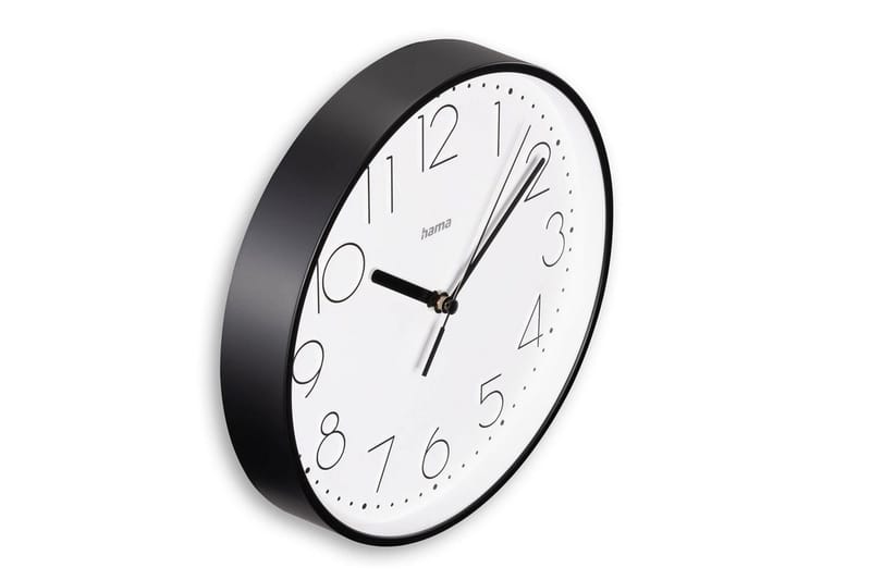 Väggklocka Hama Salina 22 cm - Svart - Inredning - Väggdekor - Väggklocka & väggur