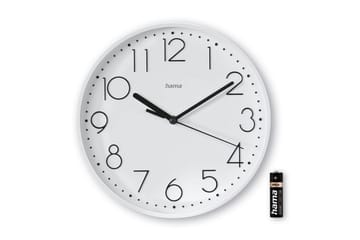 Väggklocka Hama Salina 22 cm - Vit - Inredning - Väggdekor - Väggklocka & väggur