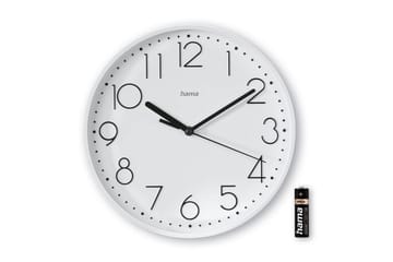 Väggklocka Hama Salina 22 cm - Vit - Inredning - Väggdekor - Väggklocka & väggur