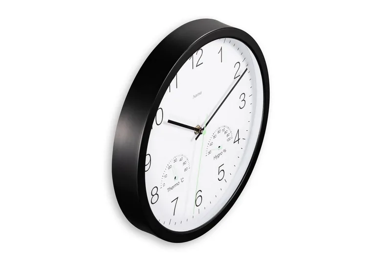 Väggklocka Hama Santorini 30 cm Svart - Svart - Inredning - Väggdekor - Väggklocka & väggur