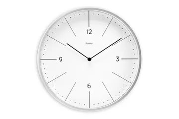 Väggklocka Hama Sardinia 30 cm Grå - Vit - Inredning - Väggdekor - Väggklocka & väggur