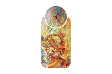 2-Delar - Flerfärgad - Inredning - Väggdekor - Väggklocka & väggur