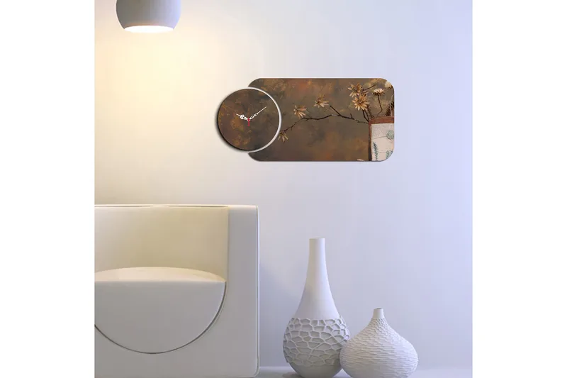 2-Delar - Flerfärgad - Inredning - Väggdekor - Väggklocka & väggur