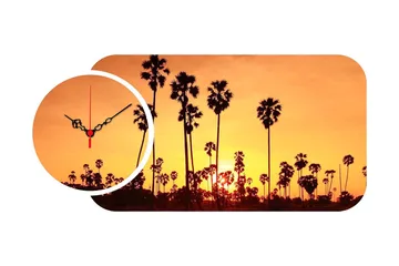 2-Delar - Flerfärgad - Inredning - Väggdekor - Väggklocka & väggur