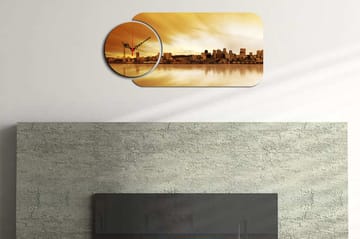 2-Delar - Flerfärgad - Inredning - Väggdekor - Väggklocka & väggur