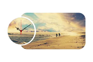 2-Delar - Flerfärgad - Inredning - Väggdekor - Väggklocka & väggur