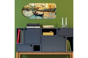 2-Delar - Flerfärgad - Inredning - Väggdekor - Väggklocka & väggur