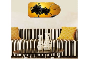 2-Delar - Flerfärgad - Inredning - Väggdekor - Väggklocka & väggur