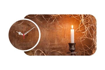 2-Delar - Flerfärgad - Inredning - Väggdekor - Väggklocka & väggur