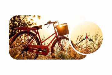 2-Delar - Flerfärgad - Inredning - Väggdekor - Väggklocka & väggur