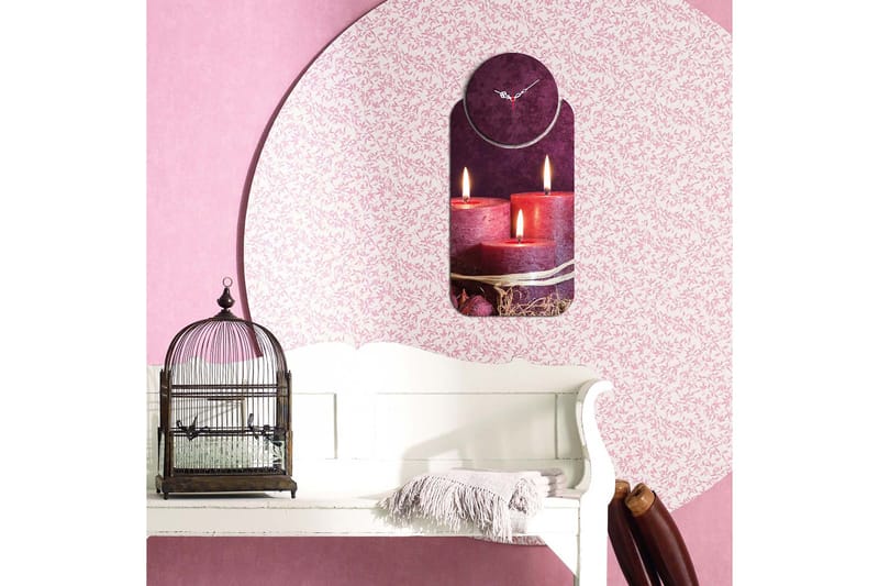 2-Delar - Flerfärgad - Inredning - Väggdekor - Väggklocka & väggur