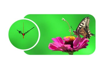 2-Delar - Flerfärgad - Inredning - Väggdekor - Väggklocka & väggur