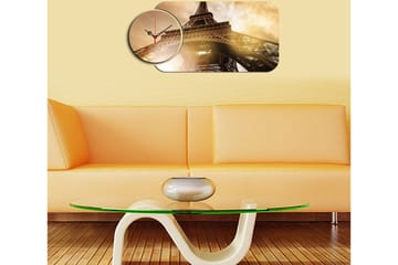 2-Delar - Flerfärgad - Inredning - Väggdekor - Väggklocka & väggur