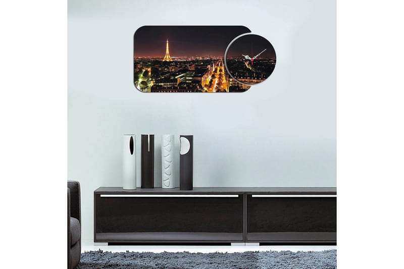 2-Delar - Flerfärgad - Inredning - Väggdekor - V äggklocka & väggur