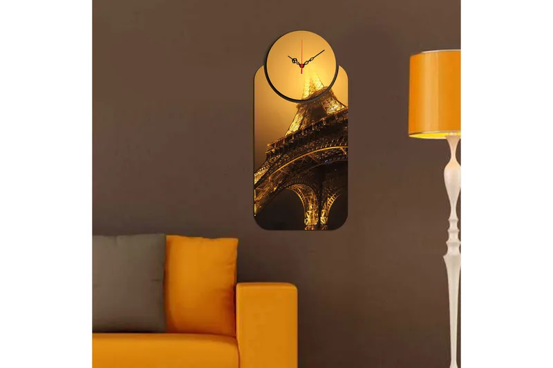 2-Delar - Flerfärgad - Inredning - Väggdekor - Väggklocka & väggur