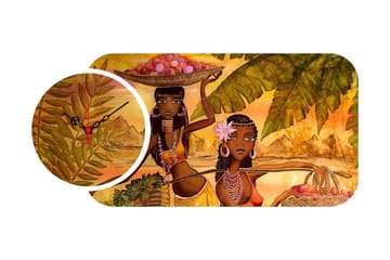 2-Delar - Flerfärgad - Inredning - Väggdekor - Väggklocka & väggur