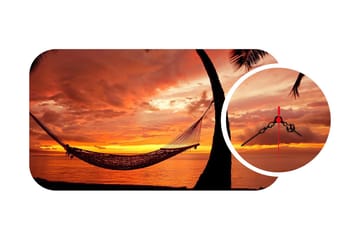 2-Delar - Flerfärgad - Inredning - Väggdekor - Väggklocka & väggur