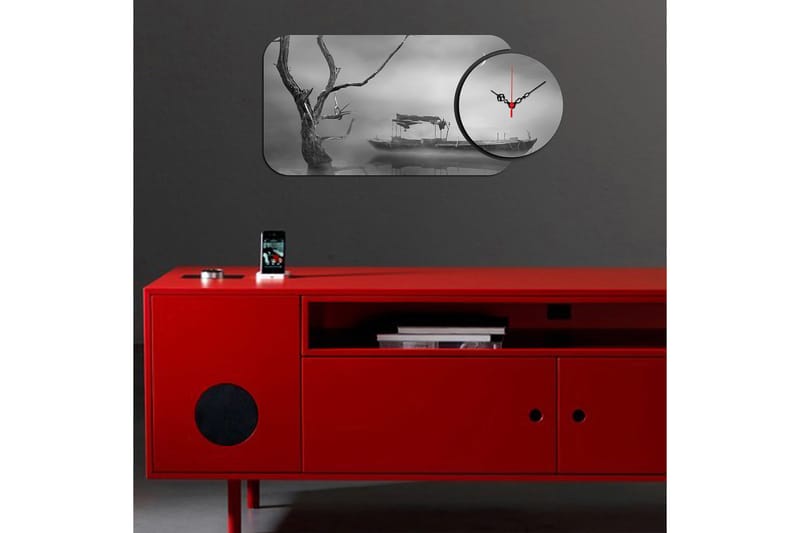 2-Delar - Flerfärgad - Inredning - Väggdekor - Väggklocka & väggur