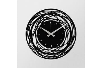 Achterdis Väggklocka Abstrakt - Svart - Inredning - Väggdekor - Väggklocka & väggur