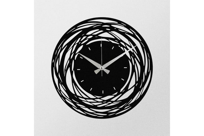 Achterdis Väggklocka Abstrakt - Svart - Inredning - Väggdekor - Väggklocka & väggur