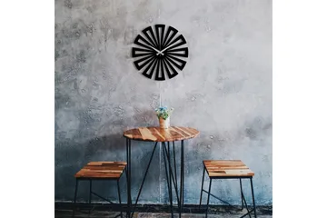 Achterdis Väggklocka Fyrkantiga Mönster - Svart - Inredning - Väggdekor - Väggklocka & väggur