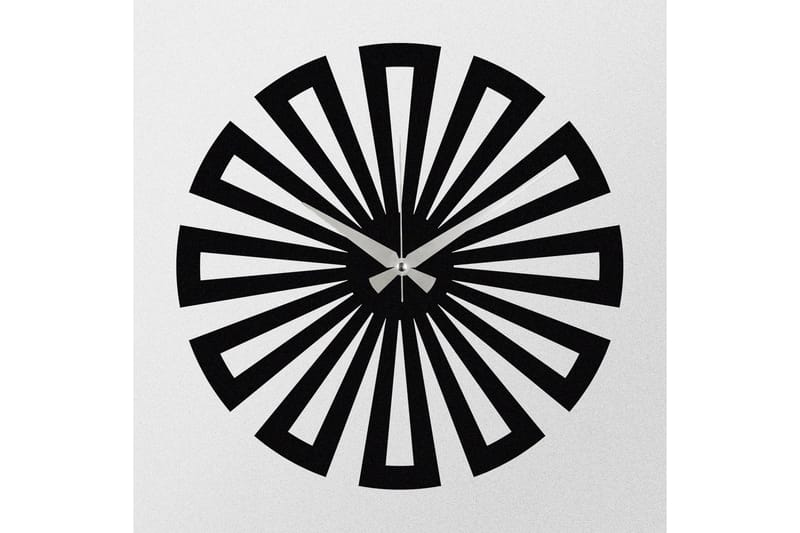 Achterdis Väggklocka Fyrkantiga Mönster - Svart - Inredning - Väggdekor - Väggklocka & väggur