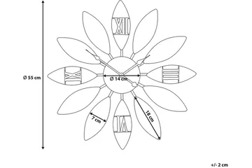 Beinwil Väggklocka 55 cm - Brun - Inredning - Väggdekor - Väggklocka & väggur