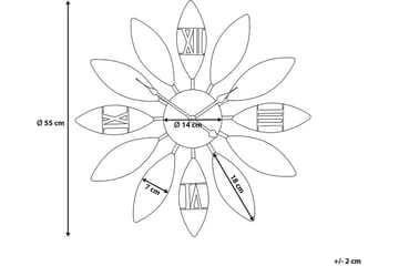 Beinwil Väggklocka 55 cm - Brun - Inredning - Väggdekor - Väggklocka & väggur