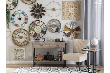 Beinwil Väggklocka 55 cm - Brun - Inredning - Väggdekor - Väggklocka & väggur