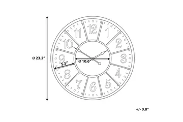 Boswil Väggklocka 59 cm - Flerfärgad - Inredning - Väggdekor - Väggklocka & väggur