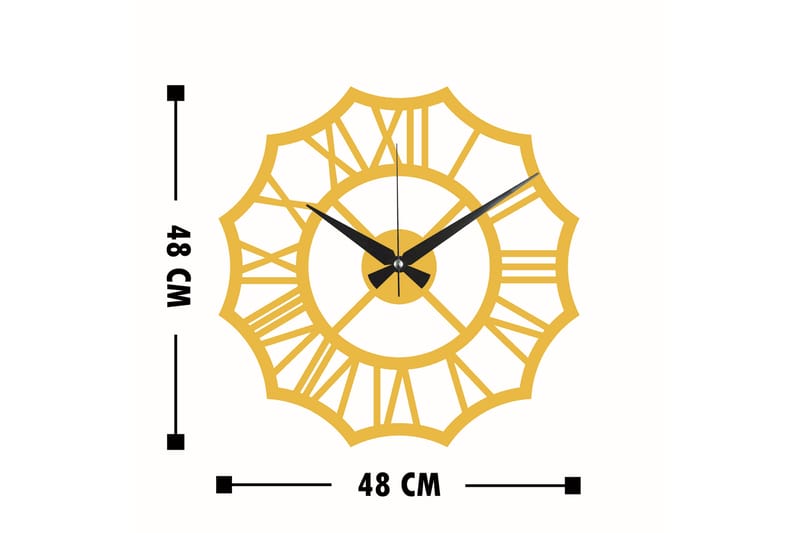 Dekoration Väggklocka - Guld - Väggklocka & väggur