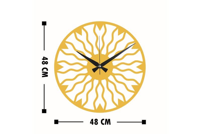 Dekoration Väggklocka - Guld - Väggklocka & väggur