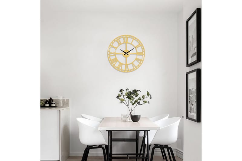 Dekoration Väggklocka - Guld - Inredning - Väggdekor - Väggklocka & väggur