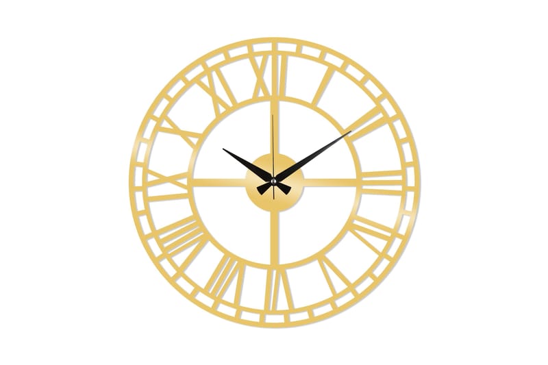 Dekoration Väggklocka, Guld