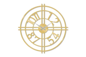 Dekoration Väggklocka - Guld - Inredning - Väggdekor - Väggklocka & väggur