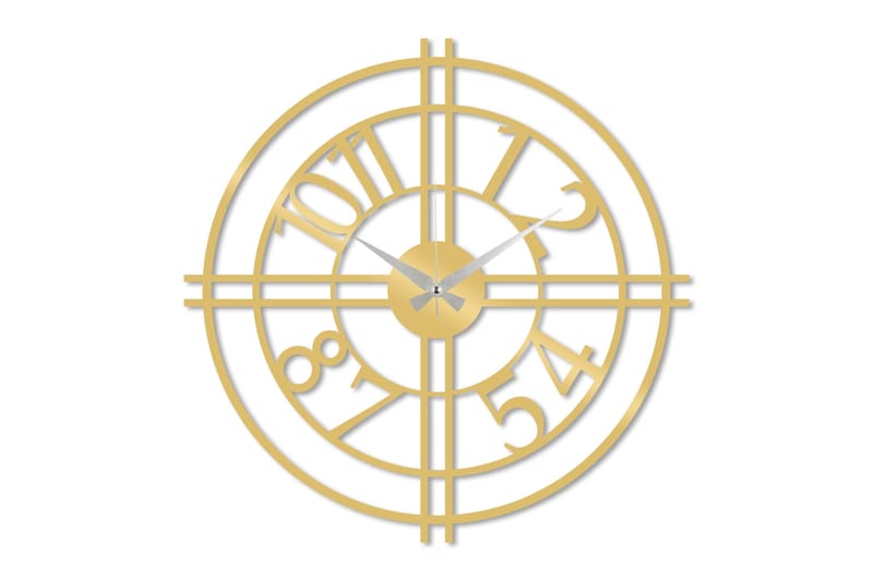 Dekoration Väggklocka, Guld